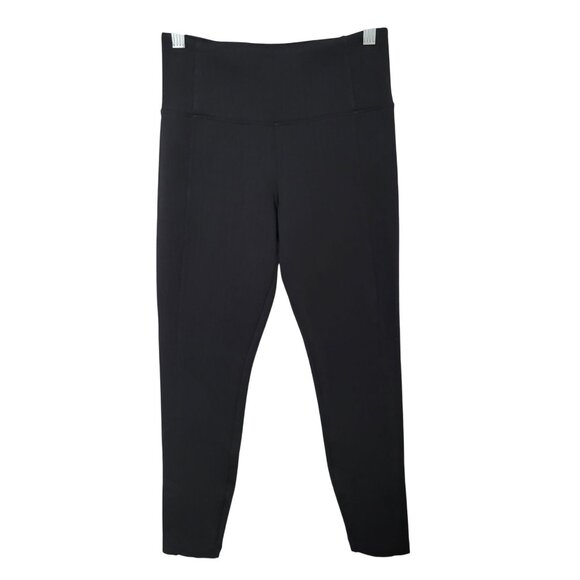 Athleta Delancey Herringbone Tight High-Waisted Leggings Size XSP Black Pockets - Picture 1 of 8